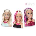 Boneca Barbie Busto - Maquiagem e Cabelo - Pupee - 1265 - Xickos Brinquedos