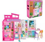 Barbie Casa 66 Cm Glam Getaway House Maleta Com Boneca E Acessorios Mattel