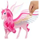 Barbie Cavalo Pégaso Alado Rosa com Som e Luz - Mattel - 194735111992