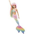 Barbie Dreamtopia Sereia Arco Íris Muda de Cor GTF89 - Mattel
