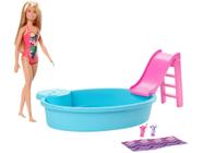 Barbie Estate Piscina Com Boneca 32cm - Mattel