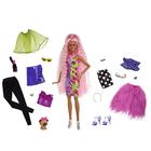 Barbie Extra Deluxe Doll & Acessórios Conjunto com Pet, Mix & Match Peças para mais de 30 looks, várias juntas flexíveis, presente para crianças 3 anos de idade e up