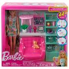 Barbie Fashion Beauty Conjunto Loja de Chá Cuidados Pessoais - 194735108251 - Mattel