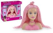 Barbie Mini Busto Styling Head Special Hair Rosa - Pupee