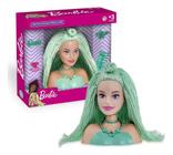 Barbie Mini Busto Styling Head Special Hair Verde - Pupee - Pupee Industria e Comercio De