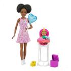Barbie Negra Boneca Mattel Babá Skipper + Bebê + Acessórios