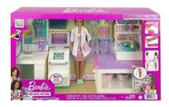 Barbie Playset Clínica Médica Consultório C/ boneca 30 peças Mattel