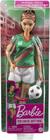 Barbie Profissões, Boneca Jogadora de Futebol com Camiseta Verde - Mattel