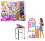 Barbie Profissões Conjunto Boutique Fashion de Designer de Moda Com Boneca Morena - Barbie Dreamhouse - Mattel - HKT78