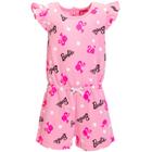 Barbie Toddler Girls Francês Terry sem mangas Romper Rosa 2