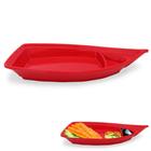 Barca para Comida Japonesa 32 Cm em Melamina / Plastico Vermelho Unicasa
