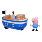 Barco de brinquedo Peppa Pig Peppa's Adventures com George Pig 8 cm