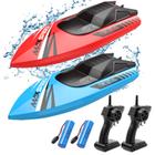 Barco de controle remoto Kids, Tollcy 2Pack RC barcos para meninos & gi