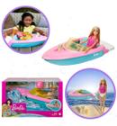 Barco Lancha Da Barbie Boneca E Cachorrinho Grg30 Original