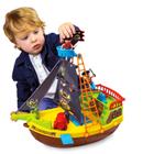 Barco Pirata Maral Infantil 23 Peça Didático Montar Divertir - Maral