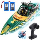 Barco RC DEERC Fast Racing Jet Boat 25 MPH 30 minutos 2 baterias