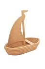 Barquinho barco de madeira a vela
