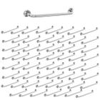 Barra Alça Apoio 80Cm Aço Inox Kit 48 Uni Gestante Idoso Cadeirante Acessibilidade PCD Box Banheiro Corrimao Anti Queda Acidentes