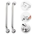 Barra Alça Seguranca Apoio Corrimão Banheiro 40cm Alta Qualidade Inox 2 Pcs Nota Fiscal Pronta Entrega
