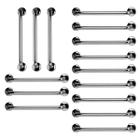 Barra de Apoio 60cm Inox Kit 15 Unidades Suporte Deficiente Gestante Idoso Banheiro Box Corrimao Segurança Acessibilidade