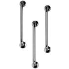 Barra de Apoio 70cm Aço Inox Kit 3 Unidades Suporte Gestante Criança Idoso Banheiro Box Acessibilidade Resistente Evita Acidente