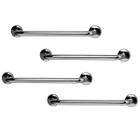 Barra de Apoio 70cm Aço Inox Kit 4 Unidades Banheiro Box Gestante Criança Idoso Suporte Acessibilidade Evita Acidente Resistente