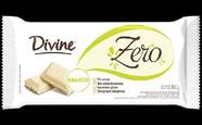 Barra de Chocolate Branco Zero Divine 100g - Sem Glúten, Zero Açúcar e Lactose