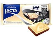 Barra de Chocolate Laka Diamante Negro ao Leite com Crocante e Chocolate Branco 80g