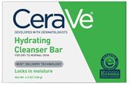 Barra de limpeza CeraVe Hidratante Sem Sabonete 130 ml com 5% de creme