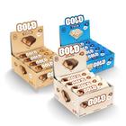 Barra de Proteína BOLD Snacks- KIT Thin Cookies & Cream + Thin Caramelo & Amendoim + BOLD Leite & Avelã (3 caixas c/ 12)