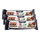 Barra de proteína Sense Whey Bar Absolut Nutrition Amendoim com Coco 45g Kit com três unidades