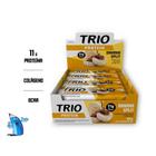 Barra de proteína trio protein caixa c/ 12 unidades 11g de proteína whey protein colágeno bcaa