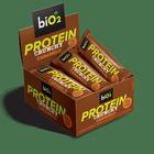 Barra de Proteína Vegana biO2 Protein Crunchy Bar Caramelo 9 un 50g