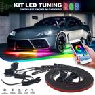 Barra Led Neon Externo Ford Fiesta 2012 2013 2014 2015 2016 RGB Embaixo Debaixo Tunning Top Controle Aplicativo App