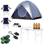 Barraca de camping p/5 pessoas c/5 pessoas com 5 colchonete + cadeira