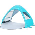 Barraca de praia WolfWise UPF 50+ Easy Pop Up, abrigo solar para 4 pessoas