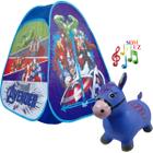 Barraca Dobrável Menino Herois Vingadores Azul Toca Casinha Infantil 10a Cavalinho Musical Pula - Zippy Toys