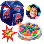 Barraca Infantil Bolinhas Tenda Homem Aranha Casa Menino Kit