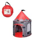 Barraca Infantil Portátil Casa Vermelha Torre Castelo DmToys