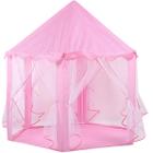 Barraca Infantil Tenda Cabana Castelo Principe Luzes Rosa Castela