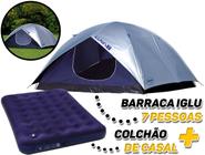 Barraca Luna Camping 7 Pessoas + Colchão De Ar Casal Mor