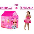 Barraca Minha Casinha Mais Fantasia Bela 4 5 6 Anos - DM Toys