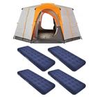 Barraca para Camping Coleman + 4 Colchao Inflável Solteiro