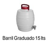 Barril graduado para água água potável cap 15 litros