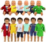 BARWA Boy Doll Clothes 6 Sets Boy Doll Clothes Daily Casual Clothes Outfits Compatible for 14 to 16 Inch Baby Doll and 18 Inch Boy Dolls