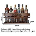 Barzinho De Parede - Personalizado - 60X26 Nova Imbuia - Co2Beer