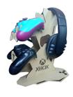 Base 2 Controles Headset Headphone One X + Chaveiro mdf