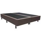 Base Box Bipartida Universal Queen em material sintético 37x198x158 Cor Marrom