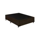 Base Box Blindado Casal AColchoes Suede Marrom 40x138x188