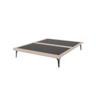 Base Box Cama Japonesa Toquio Casal Linho Bege - Luxo Estofados